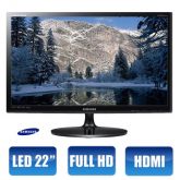 TV Monitor LED 22" Samsung Full HD, Widescreen, Conversor Di