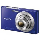 Câmera Digital Cyber Shot 14.1 MP Sony Memória 21MB Azul DSC