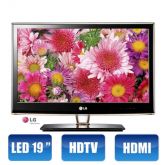 TV LED 19" LG HDTV, Conversor Digital Integrado, 2 HDMI, 19L